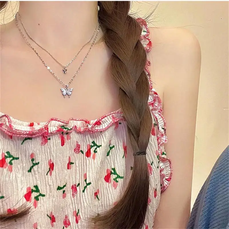 Niche neck accessories elegant fashion trend shiny pendant necklace - Image 4