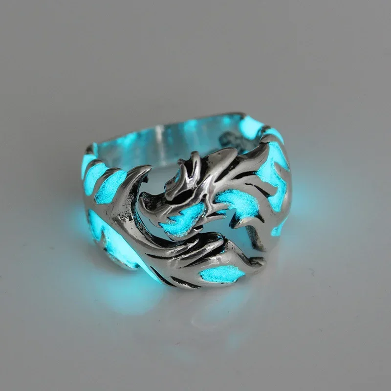 Punk fashion personality luminous dragon ring - Image 10